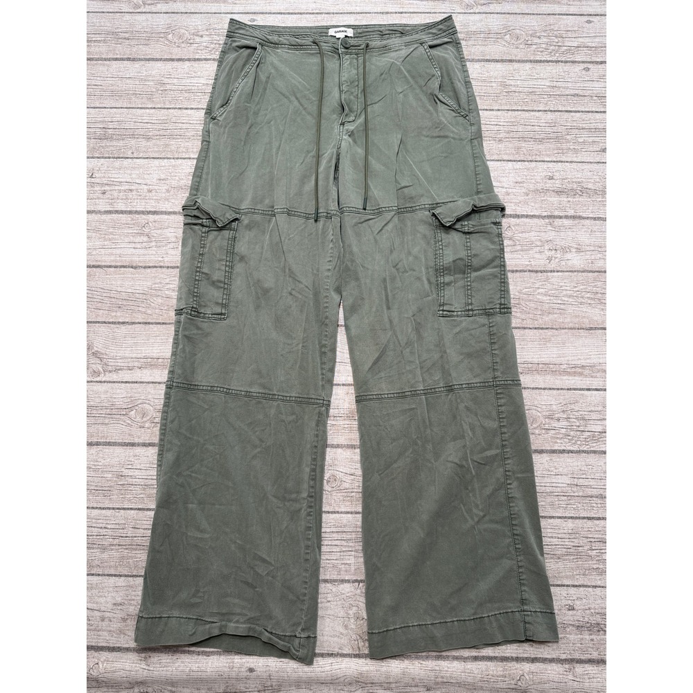 Garage Cargo Pants Womens 11 Olive Green Wide Leg Relaxed Fit Utility Streetwear